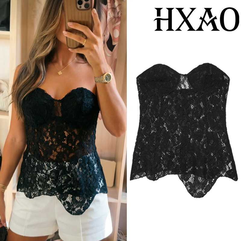เสื้อครอปท็อป HXAO แบบคอร์เซ็ท - Strapless Bra Backless บทวิจารณ์และราคา