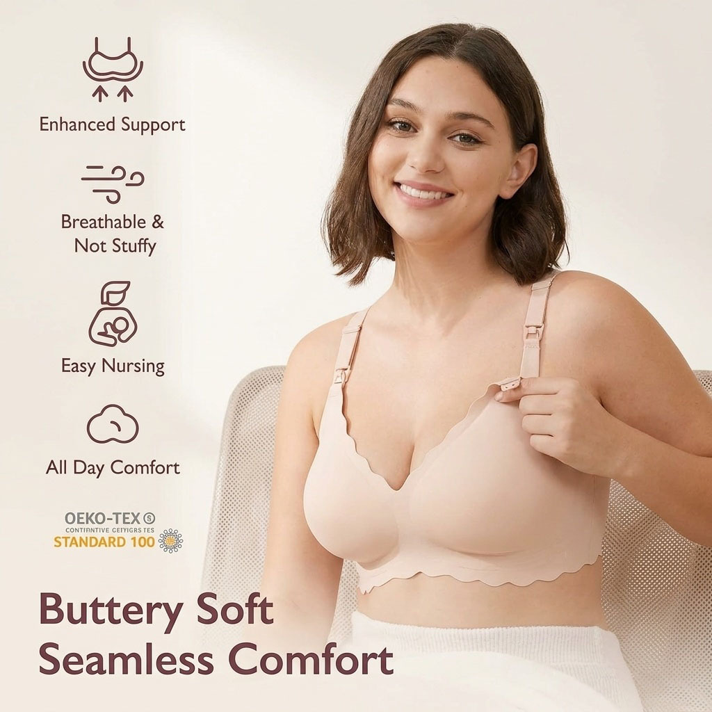 บราให้นมบุตรไซส์ใหญ่พิเศษ 3XL  - Nursing Bra Sleep บทวิจารณ์และราคา